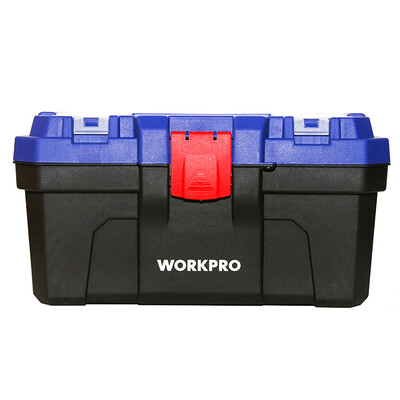 

WORKPRO) W083015N reinforced household plastic toolbox trumpet multi-function storage maintenance tool box 16 inch