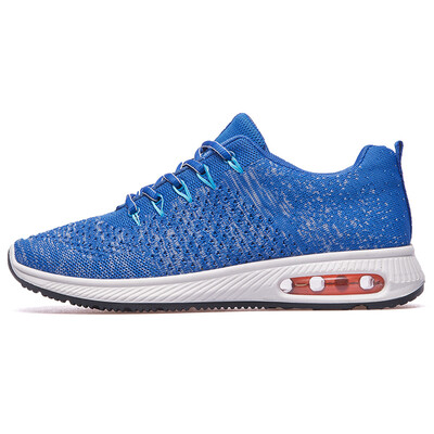 

Double star running shoes male flying woven air cushion shoes spring&summer new mesh breathable cushioning running shoes sports shoes M9055 Lake Blue 43