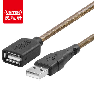 

(UNITEK) удлинитель usb для мужчин и женщин 5 метров высокоскоростная линия передачи данных передачи Общественный к материнскому компьютеру U диск мыши клавиатура удлинительный кабель черный Y-C418