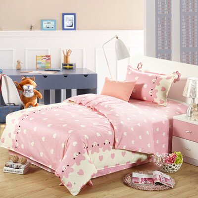 

Fir Bedding Home Textiles Cotton Bed Three-piece Student Dormitory Single Bed Sheets Sleeve Pillow Love Bear 12m Bed