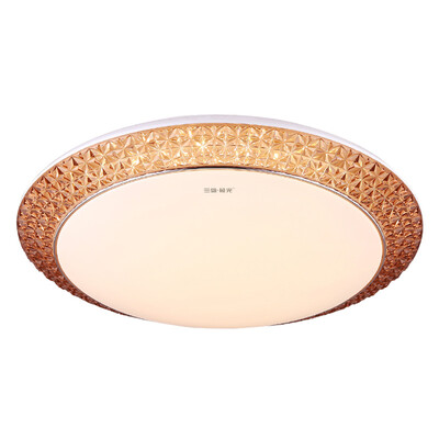 

Jingdong Supermarket] three male aurora led ceiling lamp balcony lamp aisle round modern simple bedroom lamp study lamp 5700K white light 24W rose gold