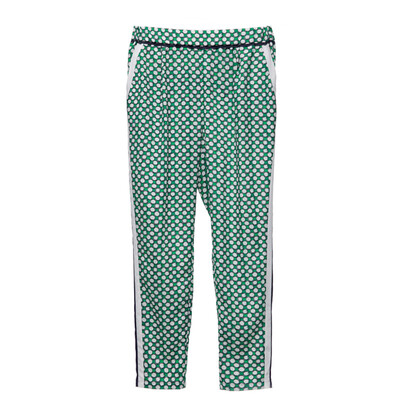 

Mind Bridge Осенние женские шифоновые штаны с капюшоном с надписью Side Striped Casual Брюки MPPT321D Green S