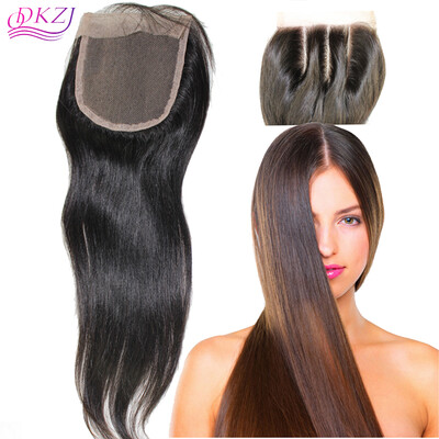 

QDKZJ Brazilian Virgin Hair Lace Top Closure Straight Hair 4x4 Human Lace Closure Virgin Unprocessed Virgin Hair