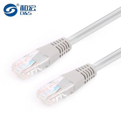 

And the macro (D & S) DS5001 super five network cable Category 5 network cable eight core twisted pair cable Fast Ethernet network cable network jumper line cable 3 meters white