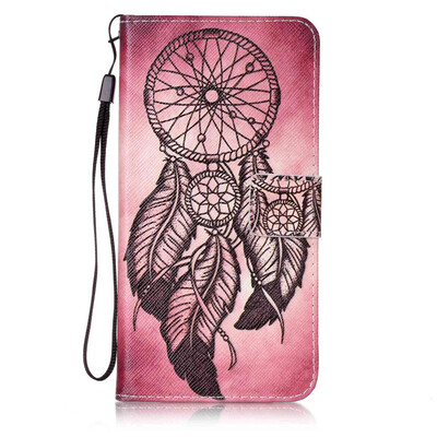 

Maroon Wind Chimes Design PU Leather Flip Cover Wallet Card Holder Case for Apple iPhone 6S Plus