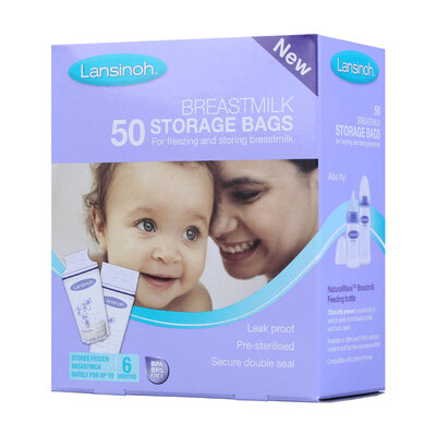 

US Lansinoh breast storage bags (50 pieces) imported