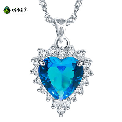 

City Jade 925 Silver Women's Ocean Necklace Pendant