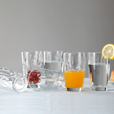 

【Jingdong Supermarket】 Ke Ruisituo NC-8677 Glass Juice Cup Drink Cup Cup Large Features Ice Glaze Cup 300ml six suit set