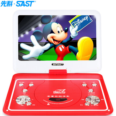 

SAST FL-128D portable mobile DVD player Qiaohu dvd player old man singing theater video player CD usb player 101 inches red
