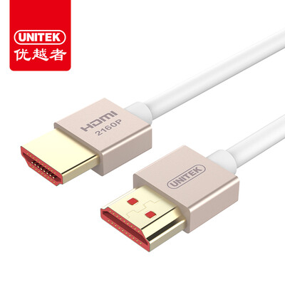 

(UNITEK) hdmi line 2.0 line high-definition 1 метр HDMI цифровая телевизионная линия 4K 3D видео соединение тонкий сетевой компьютер как телеприставка для передачи данных тонкий Y-C195DGD