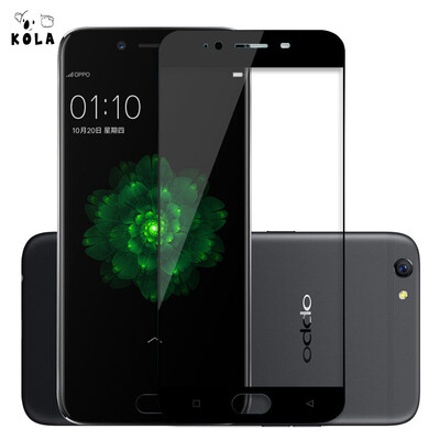 

KOLA OPPO R9s tempered film full screen cover mobile phone protective film 5.5 inch screen black