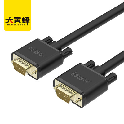 

Bumblebee BUMBLEBEE D-C506E HD 3 6 VGA line computer monitor TV line extended data cable 10 meters vga notebook with projector video cable black