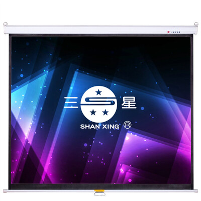 

Samsung SHAN XING ZS-100 100 inch 4 3 manual self-locking projection screen curtain width 203 meters 152 meters high plus the total width of the shell 213 meters