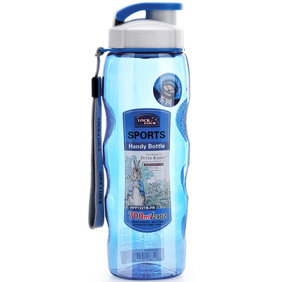 

Lock& Lock 700 ml Portable Plastic Water Bottle Blue