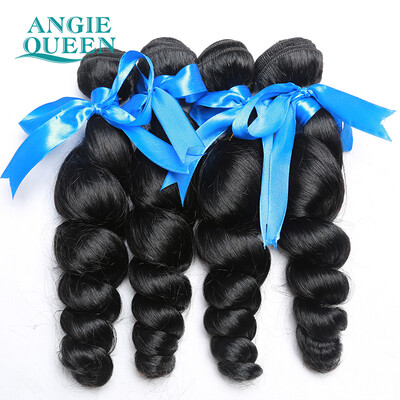 

6A Unprocessed Indian Remy Hair Extension Natural Black Indian Virgin Hair Loose Wave Indian Loose Curly Weave Human Hair 3 pcs