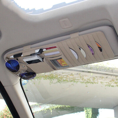 

Car decoration CD folder sun visor cover multi-purpose sun visor CD disc bag disc storage folder car CD bag CD bag certificate folder black