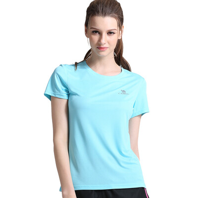 

Camel CAMEL C7S1U7909 short-sleeved T-shirt men&women couple round neck suction moisture fast dry C7S1U7909 pink blue M