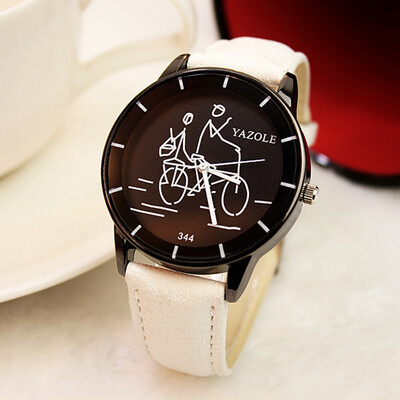 

Watch female watch fashion black and white cartoon belt simple needle buckle student fashion table YZL0540TH-4