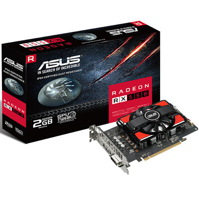 

ASUS (ASUS) RX550-2G 1183MHz 2G / 7000MHz 128-битная графическая карта GDDR5 PCI-E