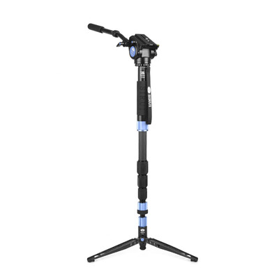 

SIRUI Monopod P424SR + VH10 Углеродное волокно Haematobrax Nikon Canon SLR Стойка для фотоаппарата со съемной штативной камерой для фотоаппарата Universal