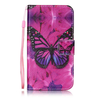 

Black Butterfly дизайн PU кожа флип крышку крышки кошелька карты чехол для Huawei Y5 II