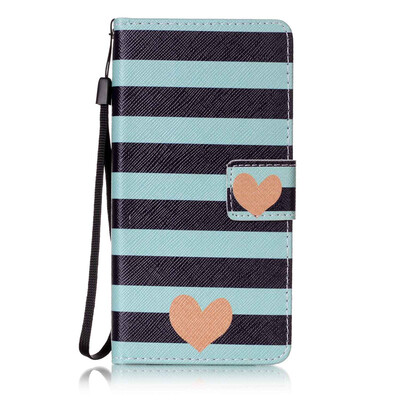 

Blue Stripes Дизайн PU кожа флип Обложка Кошелек для карты памяти чехол для Lenovo A6000
