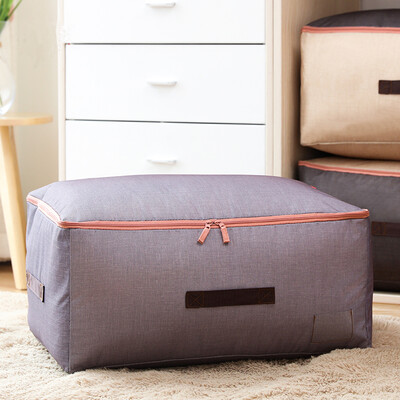 

Jingdong Supermarket Youfen thickening fine linen quilts quilt bag kelp bag can be washed clothes quilt finishing bag 66L Dai blue