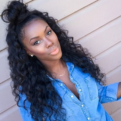 

Deep Wave Lace Front Wig Brazilian Virgin Hair Lace Front Human Hair Wigs for Black Women Glueless Human Hair Wigs