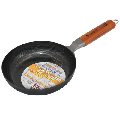 

Jingdong supermarket] pearl life flat frying pan Japanese imports small flat wok healthy uncoated household steak frying pan H-621