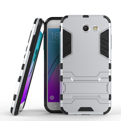 

Серебряный Slim Robot Armor Kickstand Ударопрочный жесткий корпус из прочной резины для SAMSUNG GALAXY J3 Prime