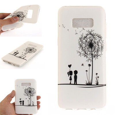 

Lovers and dandelion Pattern Soft Thin TPU Rubber Silicone Gel Case Cover for SAMSUNG GALAXY S8