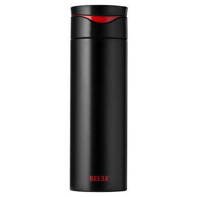 

Супермаркет] [Jingdong биологически / RELEA 460ML портативного бизнеса кружка улыбается вертикально вакуумная из нержавеющей стали чашка мудрых черной творческих