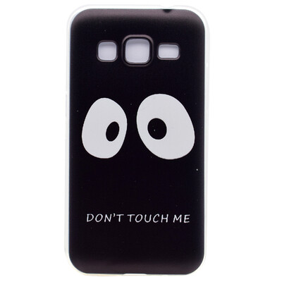 

Do not touch me Pattern Soft Thin TPU Rubber Silicone Gel Case Cover for Samsung Galaxy Grand Prime G530