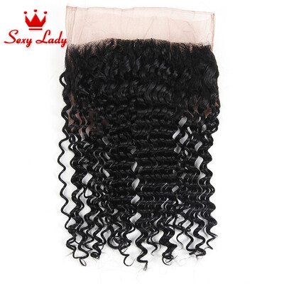 

Pre Plucked 360 Lace Virgin Hair Kinky Curly 7A Malaysian Human Hair Bleached Knots 360 Lace Frontal Band With Adjustable Straps