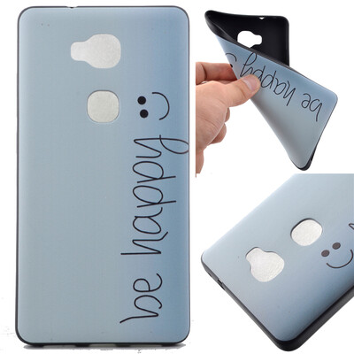 

Happy Pattern Soft Thin TPU Rubber Silicone Gel Case Cover for Huawei Honor 5X/GR5