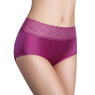

Jingdong supermarket] beautiful Ya Ting [3 installed] Seamless sexy comfortable underwear hollow lace underwear female simple gray + glass gold + dream purple  code