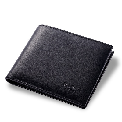 

Pierre cardin wallet fashion casual cross section first cowhide wallet multi-card bit money wallet men short paragraph folder J7A509-010102A black