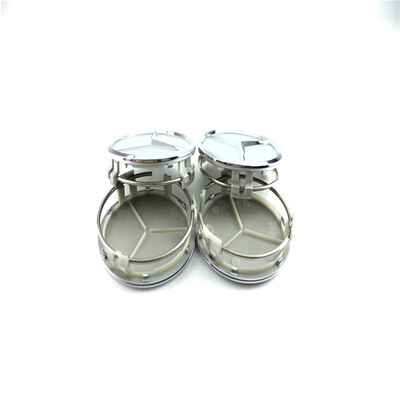 

4pcs × 75 мм для MERCEDES BENZ серебро центр ступицы колеса автомобиля эмблема значок СПЛАВА стиль ШАПКИ