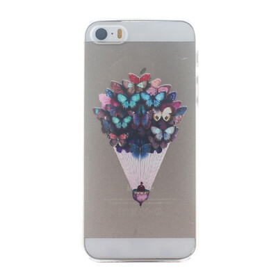 

Butterfly Pattern Soft Thin TPU Rubber Silicone Gel Case Cover for IPHONE 5/5S/5SE