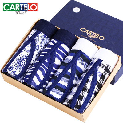 

4 packs Men&39s underwear briefs pants young men&39s trousers men sexy breathable sports four-legged pants tide 4 gift box  code