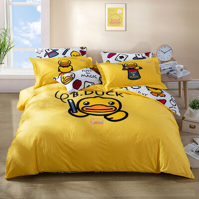 

LOVO cartoon cotton bed setbed kit duvet coverbed sheetpillow case