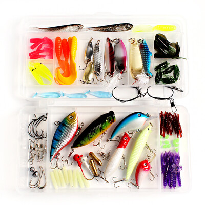 

Taiyu Road bait set fresh water fake bait sea water soft bait bait Alice mouth sequins bait fishing supplies 100 sets TY1023