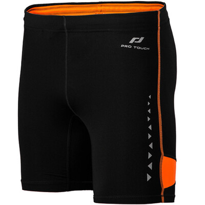 

PRO TOUCH men's quick-drying sports tights running fitness training shorts 246020 901/050 black / orange