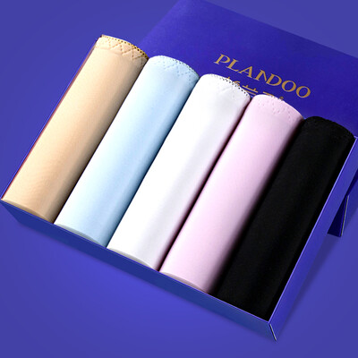 

Jingdong supermarket Palando PLANDOO ladies underwear women ice silk without a trace of sexy low waist triangle underwear 5 uniforms