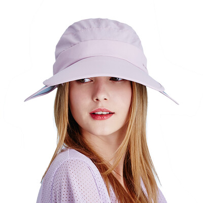 

Kammont Kenmont km-3004 summer ladies riding a face sunscreen shade empty top hat lavender color