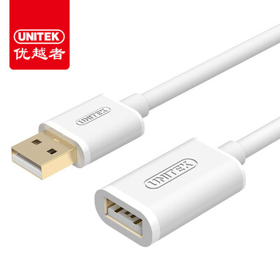 

(UNITEK) usb удлиненная линия мужской к женскому компьютеру U диск мышь клавиатура беспроводная сетевая карта камера TV usb интерфейс расширение линии данных кабель 0,5 м Y-C447EWH