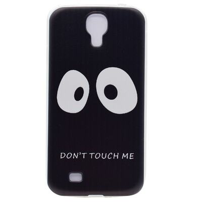 

Do not touch me Pattern Soft Thin TPU Rubber Silicone Gel Case Cover for Samsung GALAXY S4