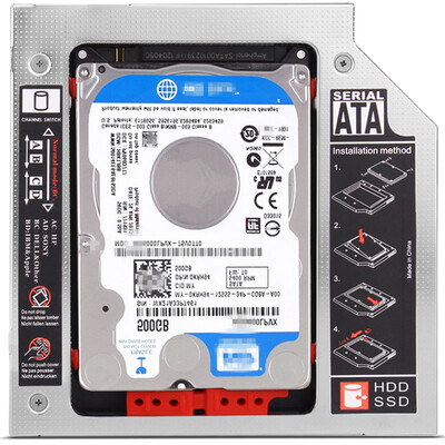 

IT-CEO 95mm notebook drive SATA hard drive tray silver support 25-inch SATA mSATA M2 2242 2280 2260SSD solid state hard drive W618