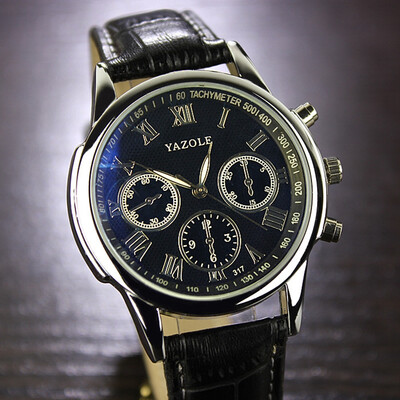 

Yazhao 2017 Korean version of the belt non-mechanical men's luminous quartz watch YZL0555TH-1