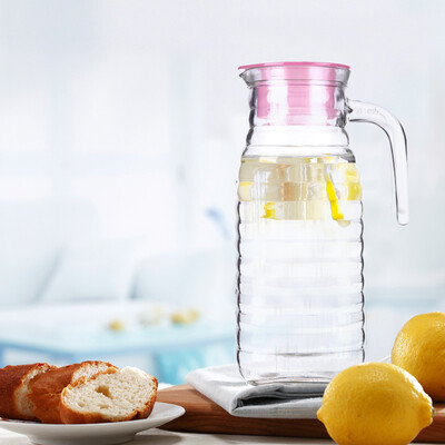 

【Jingdong Supermarket】 Kui Risituo glass water cups cold kettle NC-8833 glass thread cold water bottle with a set of five sets of sets